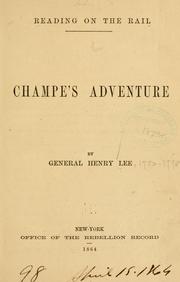 Cover of: Champe's adventure.