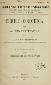 Cover of: Christ-Comoedia: ein Weihnachtsspiel