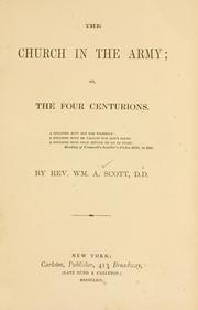 Cover of: The church in the army or The four centurions. by Scott, W. A.