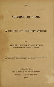 Cover of: The church of God by Robert Wilson Evans