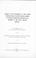 Cover of: Address on the expediency of the change from municipal to county medical health officers for promoting efficiency and economy in the public health service