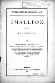 Smallpox and its prevention by Thomas Nichol