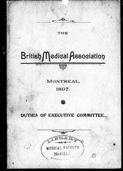 Cover of: Duties of executive committee