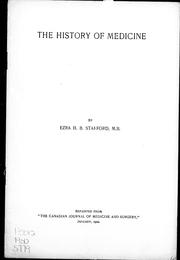 Cover of: The history of medicine