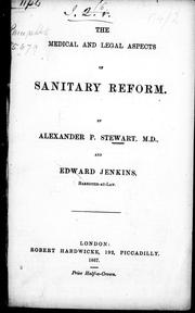 Cover of: The medical and legal aspects of sanitary reform