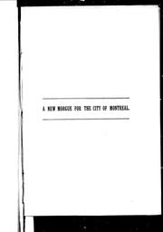 Cover of: A new morgue for the city of Montreal