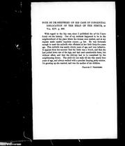 Cover of: Note by Dr. Shepherd on his case of congenital dislocation of the head of the femur ...