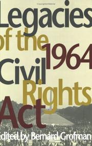 Cover of: Legacies of the 1964 Civil Rights Act (Race, Ethnicity, and Politics)