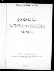 Cover of: Canadian national and patriotic songs by 