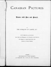 Cover of: Canadian pictures by John Douglas Sutherland Campbell, 9th Duke of Argyll