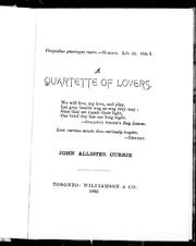 Cover of: A quartette of lovers by John Allister Currie.