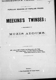 Meekins's twinses by George William Bagby