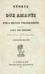 De duobus amantibus by Pius II Pope