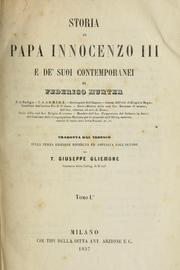 Cover of: Storia di papa Innocenzo III e de' suoi contemporanei