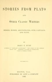 Stories from Plato and other classic writers by Mary E. Burt