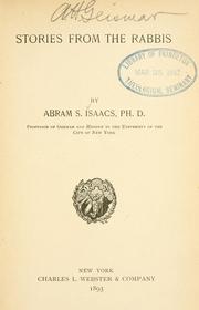Cover of: Stories from the rabbis by A. S. Isaacs
