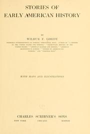 Cover of: Stories of early American history by Wilbur Fisk Gordy