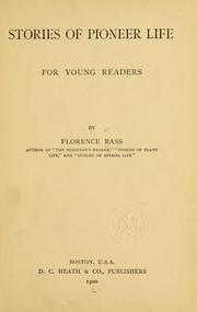 Cover of: Stories of pioneer life: for young readers