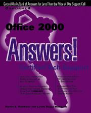 Cover of: Office 2000 answers! Tech Support at Your Fingertips