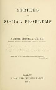 Cover of: Strikes and social problems
