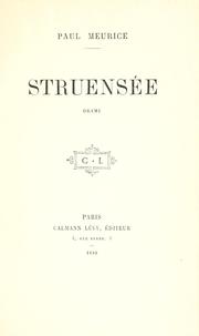 Cover of: Struensée: drame.