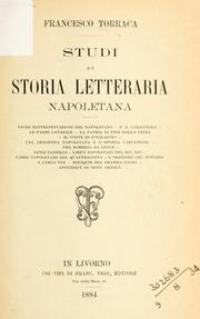 Cover of: Studi di storia letteraria napoletana. by Francesco Torraca