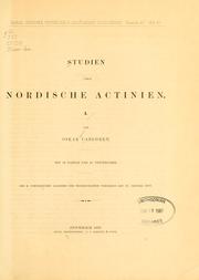 Cover of: Studien über nordische Actinien I by Oskar Henrik Carlgren