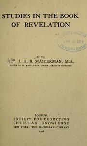 Cover of: Studies in the book of Revelation by John Howard Bertram Masterman