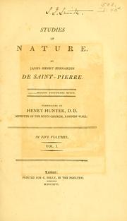 Cover of: Studies of nature.