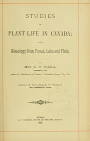 Cover of: Studies of plant life in Canada by Catherine Parr Traill, Catherine Parr Traill