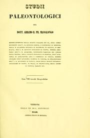 Cover of: Studi paleontologici by Abramo Bartolomeo Massalongo
