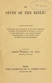 Cover of: The study of the Bible by George Pretyman