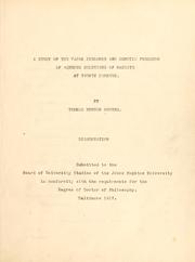 A study of the vapor pressure and osmotic pressure of aqueous solutions of mannite at twenty degrees by Thomas Hunton Rogers