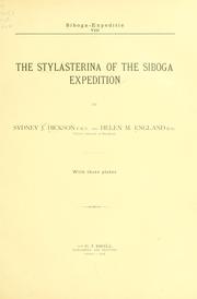 The Stylasterina of the Siboga expedition by Sydney John Hickson