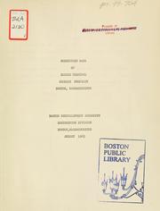 Cover of: Subsurface data of Boston terminal company property, Boston, Massachusetts. by Boston Redevelopment Authority