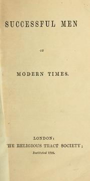 Cover of: Successful men of modern times.