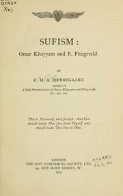 Cover of: Sufism: Omar Khayyam and E. Fitzgerald.