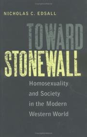 Cover of: Toward Stonewall by Nicholas C. Edsall