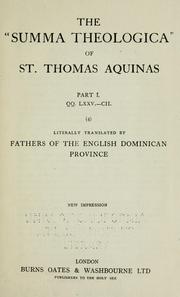 summa theologica by thomas aquinas