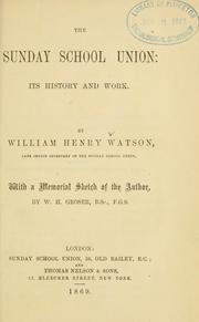 The Sunday School Union by William Henry Watson