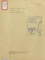 Cover of: Supplement to letter of interest on parcels r-4 and r-5, south cove urban renewal area.