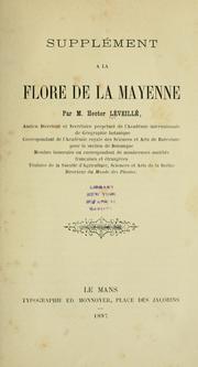 Cover of: Supplément à la flore de la Mayenne [1 and 2]