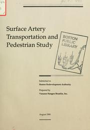 Cover of: Surface artery transportation and pedestrian study.
