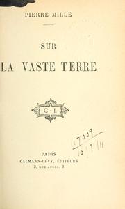 Cover of: Sur la vaste terre.