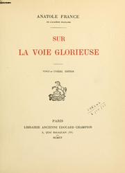 Cover of: Sur la voie glorieuse.