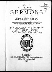 Cover of: Sermons by Frederic Baraga