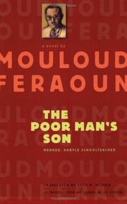 Cover of: The Poor Man's Son: Menrad, Kabyle Schoolteacher