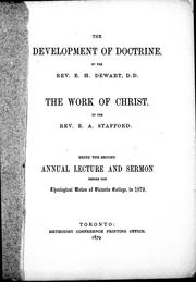 Cover of: The development of doctrine