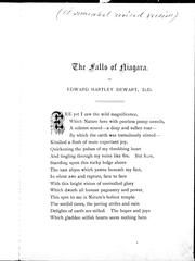 Cover of: The falls of Niagara by by Edward Hartley Dewart.