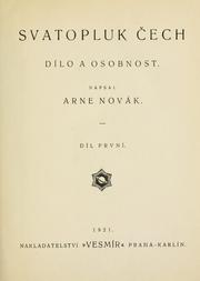 Cover of: Svatopluk ech: dílo a osobnost.